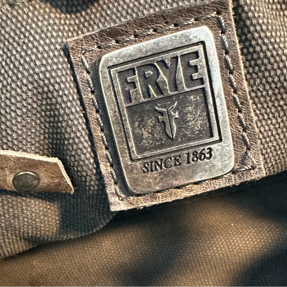 Frye Distressed Leather Studded Shoulder Bag - Picture 6 of 13